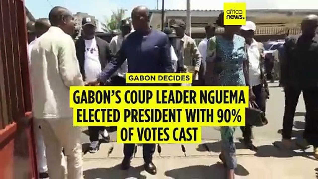 Brice Oligui Nguema wins Gabon Presidential election with 90.35% of the Vote