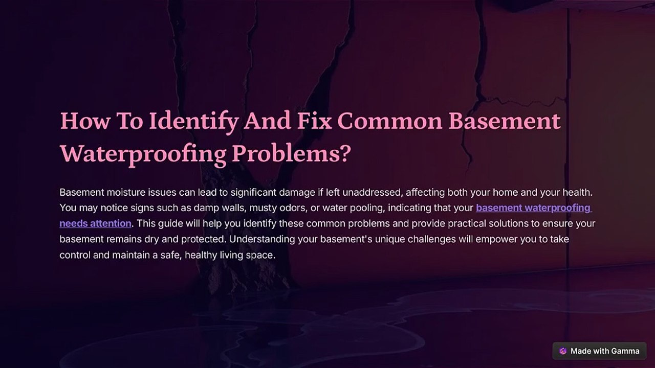 How-To-Identify-And-Fix-Common-Basement-Waterproofing-Problems