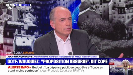 Jean-François Copé sur les propos de Laurent Wauquiez "d'enfermer les OQTF à Saint-Pierre-et-Miquelon": "C'est une proposition absurde"