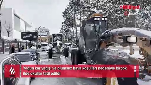 Meteoroloji uyarmıştı! Eğitime kar engeli