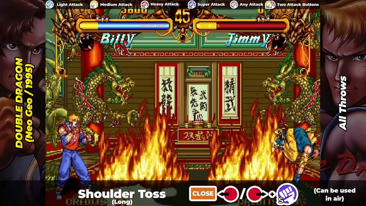 ALL THROWS - Double Dragon (Neo Geo/1995)