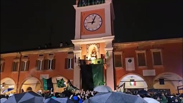 Sassuolo promosso in A: il video della festa in piazza