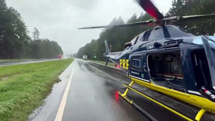 Grave Acidente com Capotamento Interdita BR-116 em Piraquara e Mobiliza Resgate Aéreo