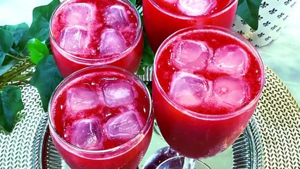 Strawberry Sharbat Recipe by Zaiqay ki dunay |اسٹرابیری کا شربت بنانے کا طریقہ | Juice Recipe |