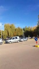 Monumento de la hermandad sin el Cristo