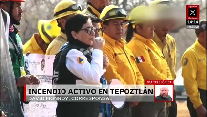 Incendios en Tepoztlán se mantienen activos; registran 30% del control