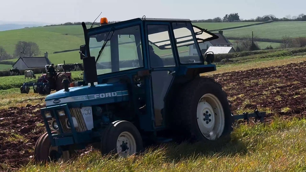 A Ford tractor and Ransom plough in action at the Crediton Working Day, video Alan Quick IMG_8034
