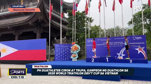 PH Duathletes Ciron at Trupa, kampeon ng Duathlon sa 2025 World Triathlon Development...