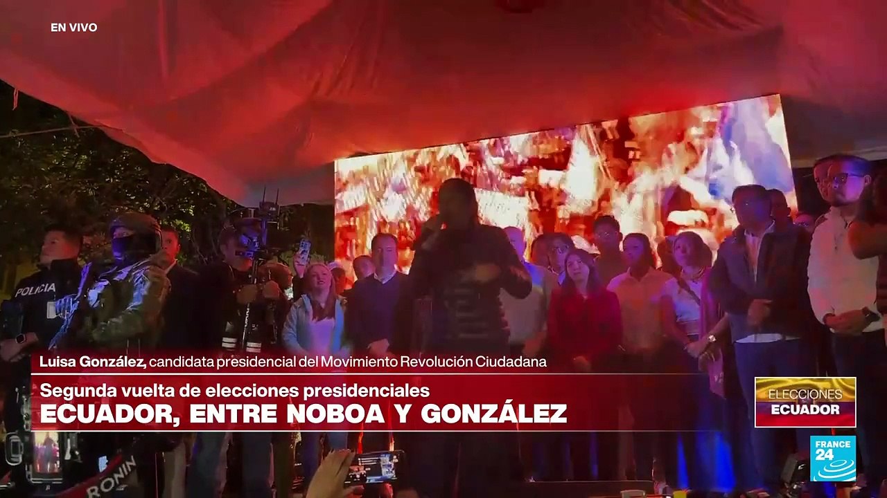 Luisa González pide el reconteo electoral y señala "el más grotesco fraude electoral" en Ecuador