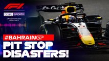 Verstappen and Tsunoda's race wrecked by terrible pit stops! | Formula 1 Bahrain Grand Prix 2025