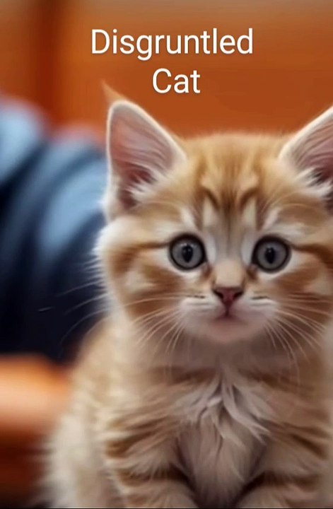 Angry cute cat