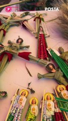 Desde los 8 años Don Jaime elabora estás artesanías para el Domingo de Ramos en Durango.