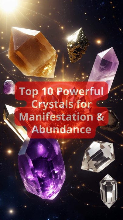 Top 10 Powerful Crystals for Manifestation & Abundance #mysticattraction #top10 #lawofattraction