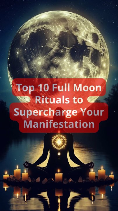 Top 10 Full Moon Rituals to Supercharge Your Manifestation #mysticattraction #lawofattraction