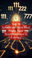 Top 10 Synchronicities That Prove Your Manifestation is Coming #mysticattraction #lawofattraction