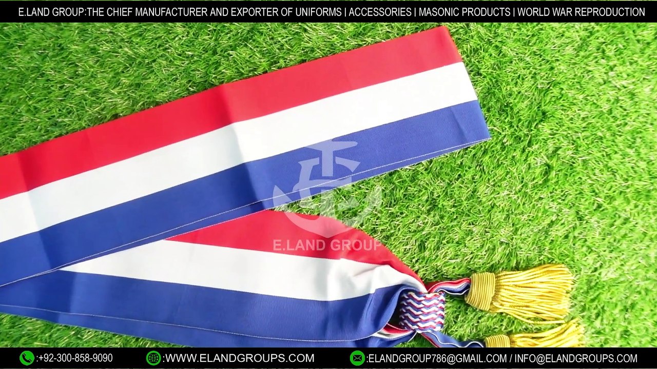 Echarpe Tricolore de Cérémonie pour Maire, Écharpe Tricolore officielle pour Maire