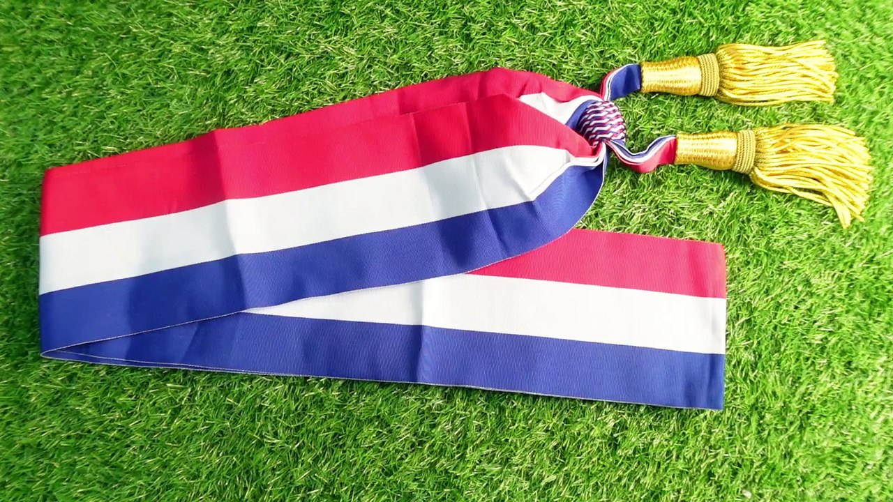 Echarpe de maire avec glands et coulant, Echarpe de maire tricolore, Tricolore Echarpe de maire