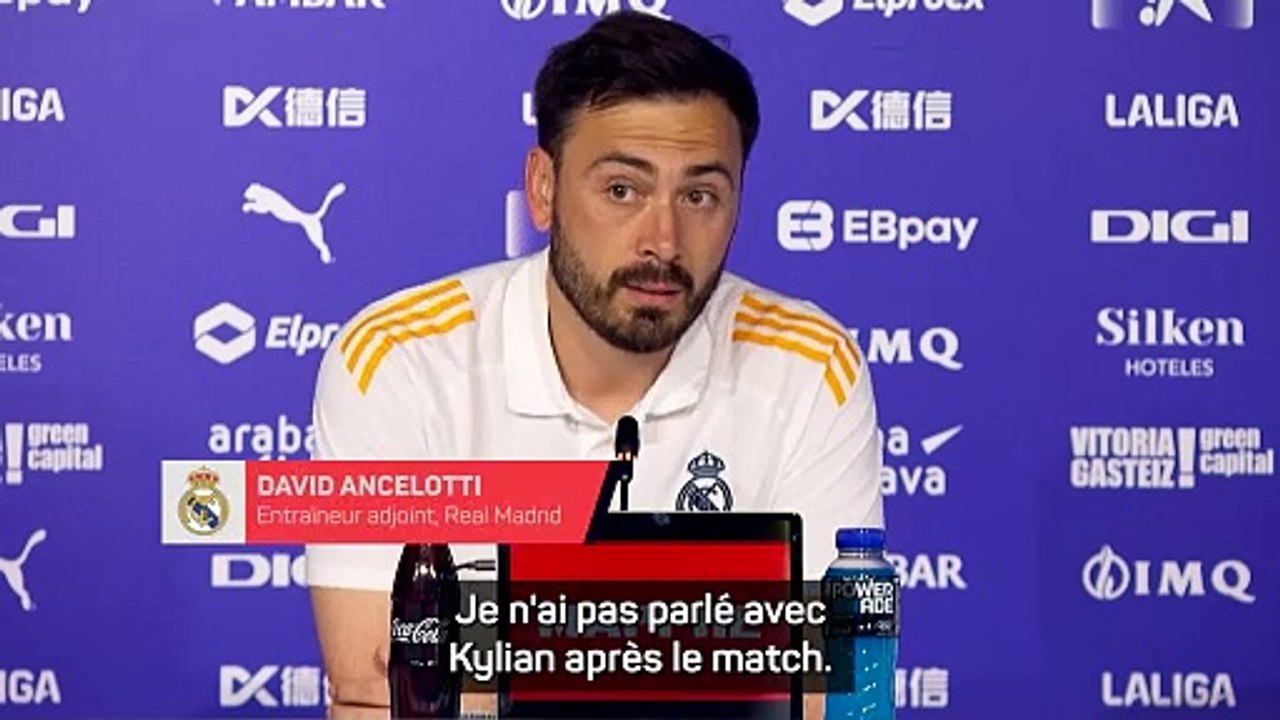 David Ancelotti tente d'expliquer le mauvais geste de Mbappé