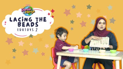 DIY Edutoys Anak (Bawah 6 Tahun):Aktiviti Counting Beads, Belajar Kira Sambil Bermain