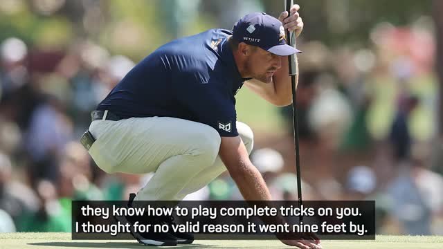 DeChambeau has dig at Masters greens after last day 75