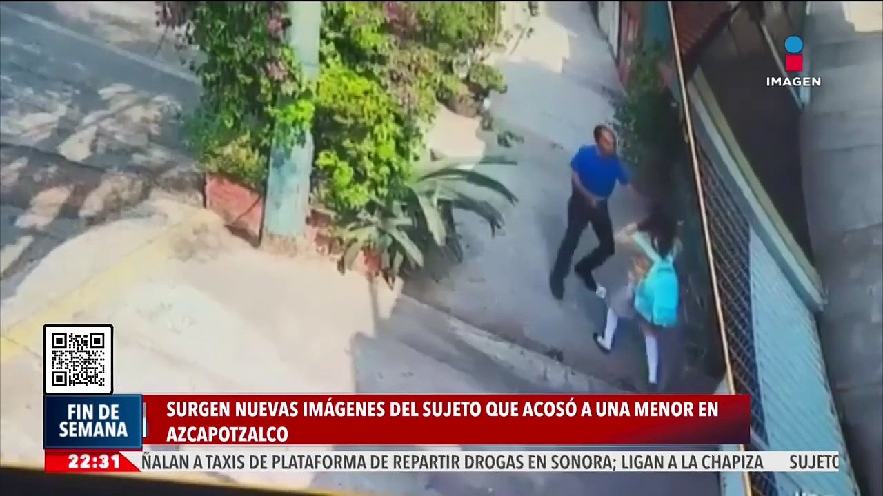Surgen nuevas imágenes del hombre que acosó a una menor en Azcapotzalco