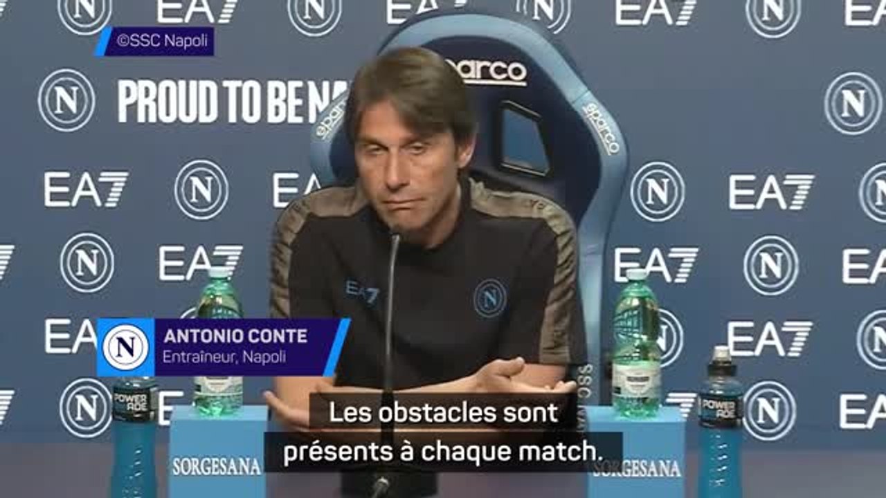 Napoli - Conte : "Les obstacles sont présents à chaque match"