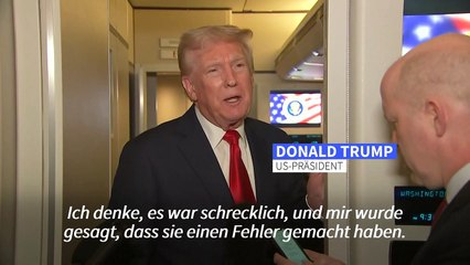 Trump nennt tödlichen Raketenangriff auf Sumy "schreckliche Sache"