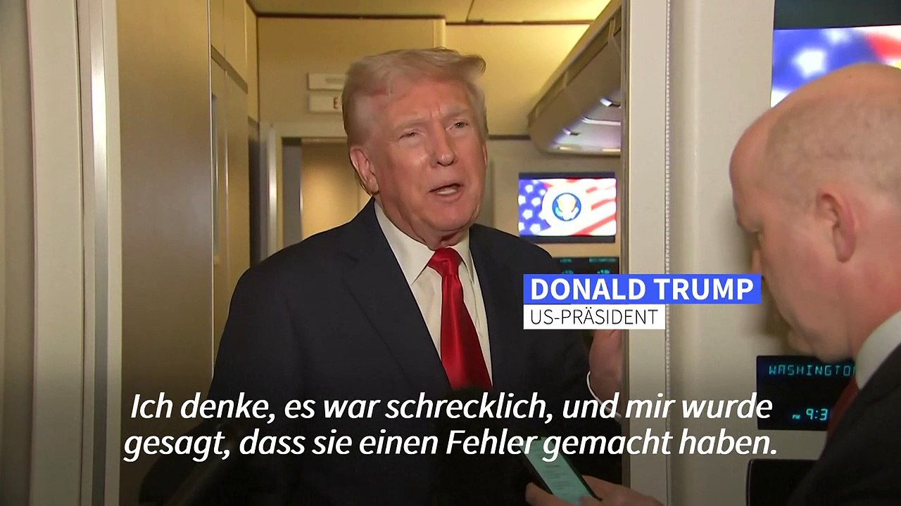 Trump nennt tödlichen Raketenangriff auf Sumy 'schreckliche Sache'