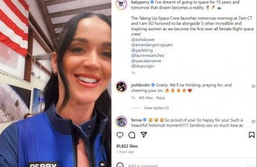 Katy Perry has received 'confirmations from the heavens' ahead of her trip into space