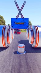 Buses & Trucks vs Gigantic Crushers - BeamNG.Drive