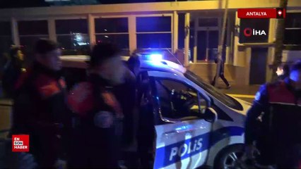 Antalya'da polisin üzerine süren sürücü kovalamaca ile yakalandı