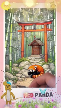 Step by Step Sketch + Coloring a Cute and Adorable Red Panda! II Easy Way to Draw & Color a Cute Adorable Red Panda - Cute Art Tutorial!