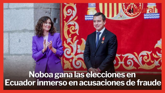 El candidato favorito de Ayuso gana las elecciones en Ecuador entre acusaciones de fraude