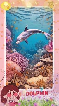 Dolphin facts: Dolphins can jump high, communicate with special sounds, and have really smart brains.II Easy Dolphin Drawing & Coloring Tutorial for Beginners! (Step-by-Step) #Shorts II How to Draw a Cute Dolphin + Simple Coloring | Quick Art Short! )