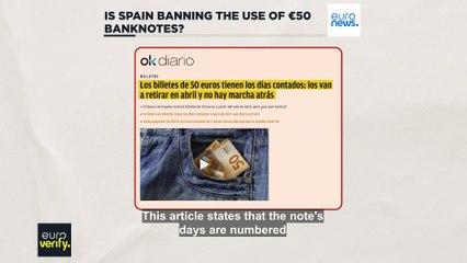 Is Spain banning the use of €50 notes?