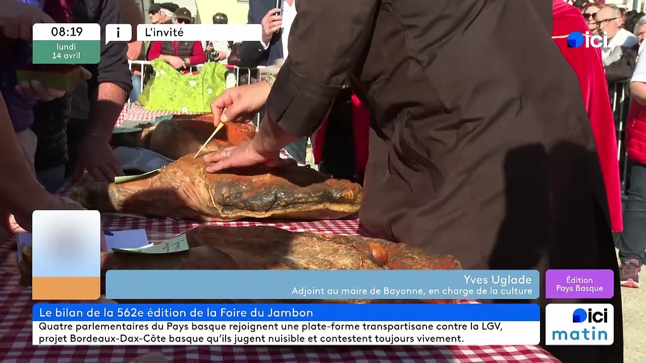 Foire au jambon de Bayonne : Yves Ugalde, adjoint au maire de Bayonne en charge de la culture