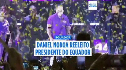 Noboa reeleito presidente do Equador