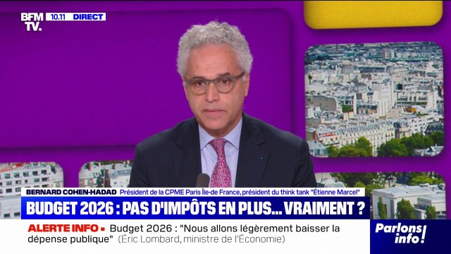 Bernard Cohen-Hadad (président de la CPME): On cherche 40 milliards, on ne sait pas où on va les trouver