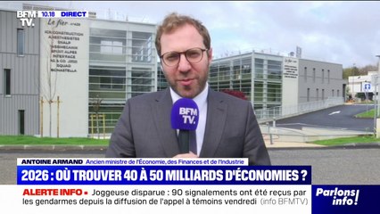 40 milliards d'euros d'économies: "Je ne crois pas que ce soit impossible de ne pas augmenter les impôts", affirme Antoine Armand (Ensemble)