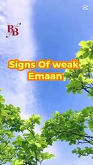 Signs of Weak Iman | How to Strengthen Your Faith