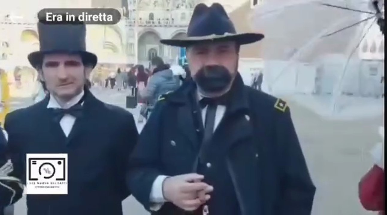 generale Grant e presidente Lincoln a Venezia raduno western