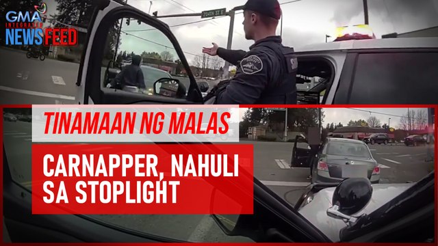 TINAMAAN NG MALAS Carnapper, nahuli sa stoplight| GMA Integrated Newsfeed
