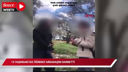 13 yaşındaki kız öğrenci arkadaşını darbetti