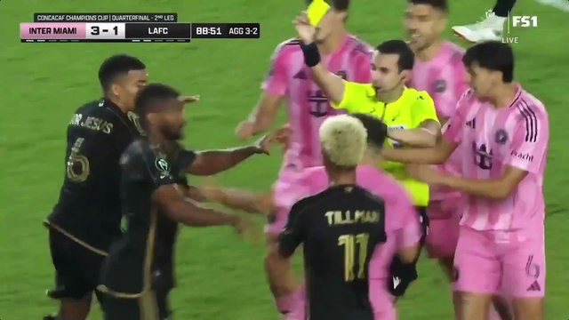 Luis Suárez bites his teammate Jordi Alba during a brawl