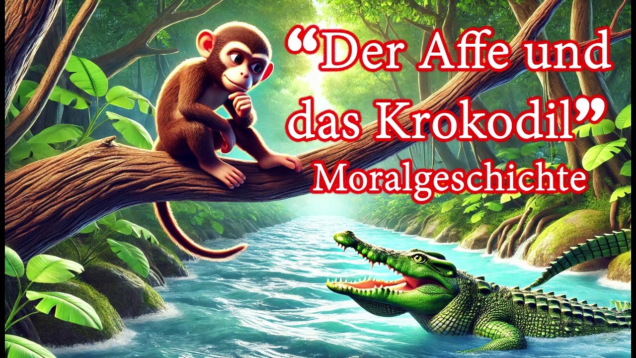Der Affe und das Krokodil | Kindergeschichte mit Moral | SS Production