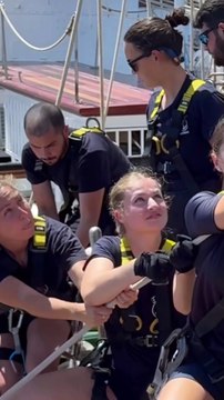 Los duros entrenamientos de la princesa Leonor a bordo del buque
