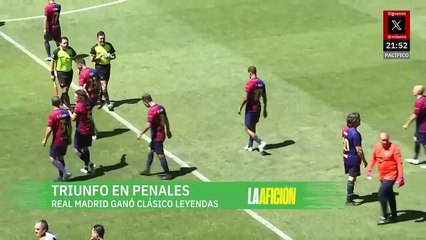Real Madrid vence al Barcelona en penales en emocionante Clásico de Leyendas