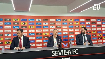 Rueda de prensa de la presentación de Joaquín Caparrós