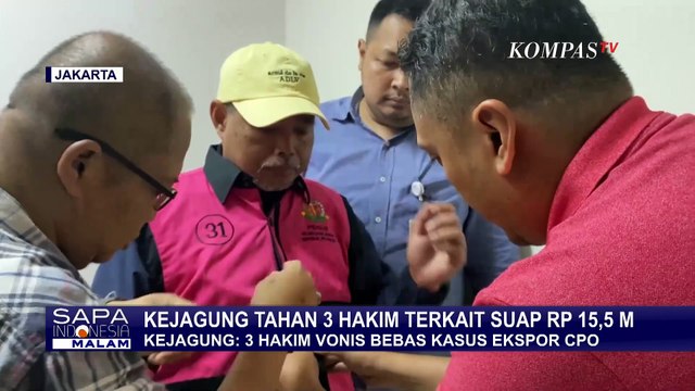Tampang 3 Hakim Ditahan Kejagung soal Kasus Suap Rp15,5 M di Ekspor Minyak Goreng