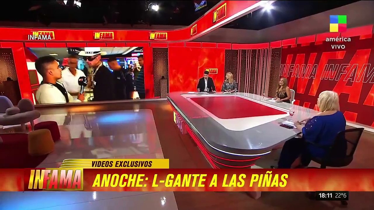Trompadas, gritos y un auto abollado: L-Gante y su representante se agarraron a las piñas a la salida de un boliche